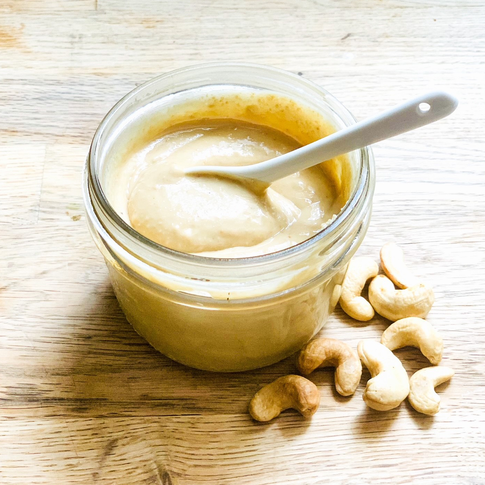 pint of organic dry roasted cashew butter
